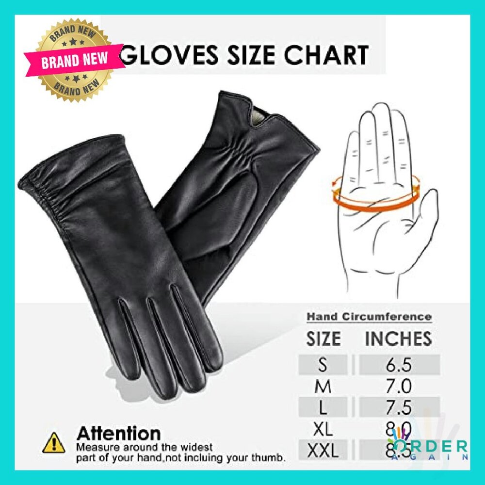 Winter Touchscreen Leather Gloves Warm Driving El… - image 7